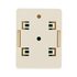 Розетка компьютерная 1-м ОП RJ45 кат.5E UTP неэкранир. бел. REXANT 03-0121