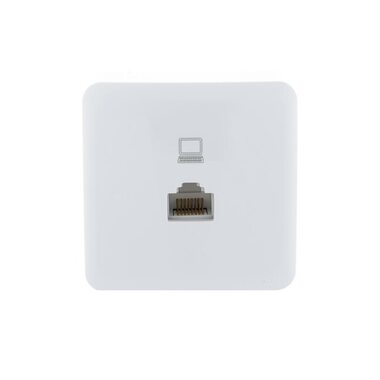 Розетка компьютерная 1-м ОП Viola RJ45 бел. LEZARD 751-0200-139