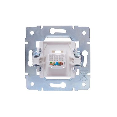 Розетка компьютерная 1-м СП Vesna механизм крем. LEZARD 742-0388-139