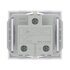Розетка 1-м 2мод. Viva 16А IP20 2P+E с заземл. защ. шторки бел. DKC 45005