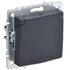 Розетка BRITE РСбш10-3-БрГ 16А IP20 с заземл. защ. шторки с крышкой графит IEK BR-R16-16-K53