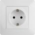 Розетка 1-м СП Valena Life 16А IP2X 250В 2P+E безвинт. клеммы с лицев. панелью механизм бел. Leg 753421