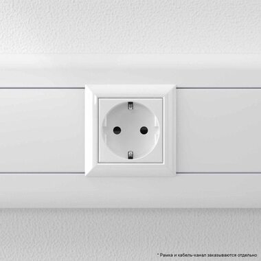 Розетка 1-м 2мод. Avanti "Белое облако" 16А IP20 2P+E защ. шторки бел. DKC 4400002
