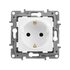 Розетка 1-м СП Etika 16А IP31 250В 2P+E с заземл. защ. шторки немецк. стандарт винт. клеммы механизм бел. Leg 672222