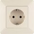 Розетка 1-м СП Valena Life 16А IP2X 250В 2P+E безвинт. клеммы с лицев. панелью механизм сл. кость Leg 753521