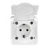 Розетка 1-м ОП Nix 16А IP54 250В с заземл. с крышкой бел. TOKOV ELECTRIC TKE-NX-R1Z-C01-IP54