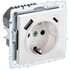 Розетка BRITE РЮш11-1-БрБ 16А с USB A+C 18Вт с заземл. защ. шторки бел. IEK BR-R14-16-U22-018-K01