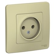 Розетка 1-м СП Blanca 16А IP20 250В без заземл. без защ. шторок беж. SchE BLNRS000017