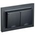 Розетка 2-м СП BRITE РСбш12-3-44-БрЧ 16А в сборе IP44 с крышкой черн. IEK BR-R26-16-44-K02-F