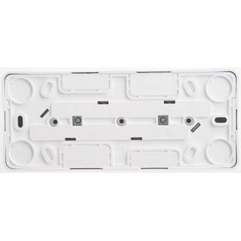 Розетка 3-м ОП Этюд 16А IP20 250В без заземл. без защ. шторок бел. SchE PA16-009B