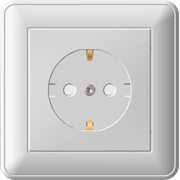 Розетка 1-м СП W59 16А IP20 с заземл. защ. шторки в сборе бел. SchE RS16-152-18