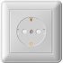 Розетка 1-м СП W59 16А IP20 с заземл. защ. шторки в сборе бел. SchE RS16-152-18