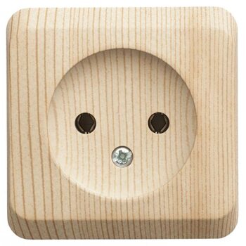 Розетка 1-м ОП Этюд Дача 16А IP20 без заземл. без защ. шторок сосна SchE PA16-001D