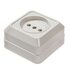 Розетка 1-м ОП Bolleto 7022 16А IP20 бел. ASD / IN HOME 4680005959785
