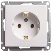 Розетка 1-м СП W59 16А IP20 с заземл. без защ. шторок механизм бел. SchE RS16-154-1-86