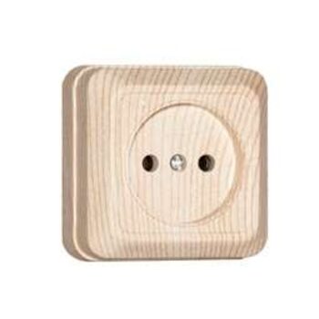 Розетка 1-м ОП Олимп 16А IP20 без заземл. сосна UNIVersal 5560896