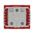 Розетка 1-м 2мод. Viva 16А IP20 2P+E с заземл. защ. шторки красн. DKC 45015