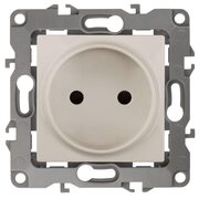 Розетка 1-м СП Эра12 12-2105-02 16А IP20 16AX 250В 2P механизм сл. кость Эра Б0018255