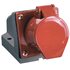 Розетка ОП 32А 380В 3P+PЕ ССИ-124 IP44 IEK PSR12-032-4