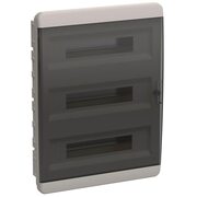 Корпус пластиковый ЩРВ-П-54 IP41 черн. прозр. дверь TEKFOR IEK TF5-KP12-V-54-41-K01-K03