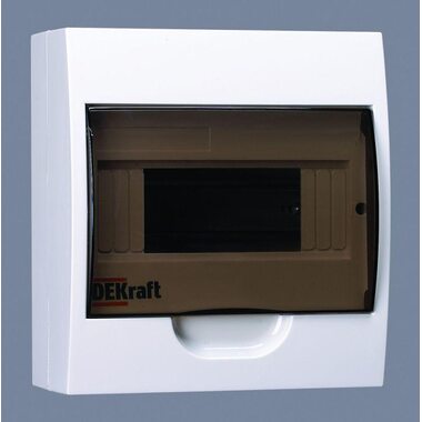 Корпус навесной 8мод. ЩРН-П-8 20х18х10 IP41 пластик. SchE 31010DEK