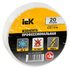 Изолента ПВХ 0.18х19мм бел. (рул.20м) IEK UIZ-20-10-K01