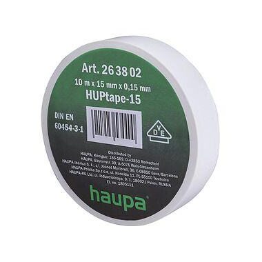 Изолента ПВХ 19мм (рул.20м) d74мм бел. HAUPA 263844