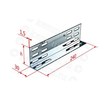 Соединитель СЛ240х50 УТ1.5 0.8мм КЭМ3 120 000502 24