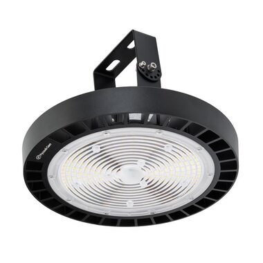 Светильник ДСП IB 10 S 150W W 850 BK LED Highbay D298xH112мм 150Вт 5000К IP65 подвес черн. Русский Свет 16091023049