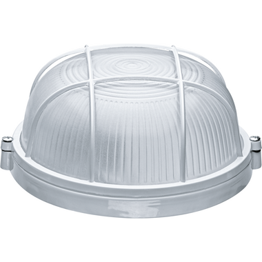 Светильник ЛОН 94 803 NBL-R2-60-E27/WH 1х60Вт E27 IP54 (аналог НПБ 1302 бел. круг с решеткой 60Вт) Navigator 94803