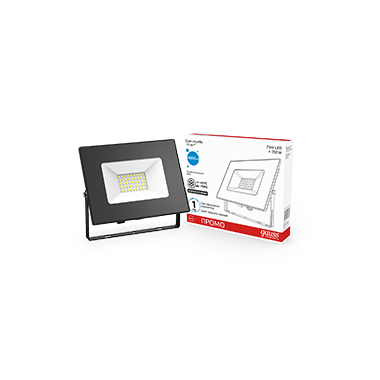 Прожектор светодиодный Elementary 70Вт 6500К 4800лм IP65 175-265В PROMO черн. Gauss 613100370P