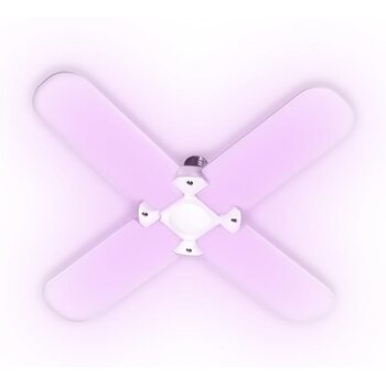 Лампа светодиодная PPG T95-4p AGRO 36Вт FR E27 4 лепестка с поворотом 90град. для растений красн.650нм/син.450нм JazzWay 5043350