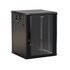 Шкаф настенный TWB-1566-GP-RAL9004 19дюйм 15U 775х600х600мм стеклян. дверь черн. (RAL 9004) (разобранный) Hyperline 392640