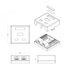Розетка компьютерная 2-м ОП Dual IDC SB1-2-8P8C-C6-WH RJ45 (8P8C) кат.6 Hyperline 430235