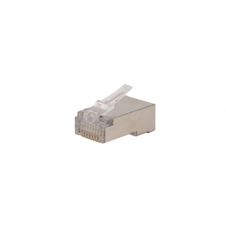 Разъем легкой оконцовки PLEZ-8P8C-U-C5-SH-100 RJ-45 (8P8C) под витую пару кат.5e (50 µ"/ 50 микродюймов) экранир. универс. (для ож и мж кабеля) (уп.100шт) Hyperline 403342