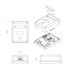 Розетка компьютерная 1-м ОП Dual IDC SB1-1-8P8C-C6-WH RJ45 (8P8C) кат.6 Hyperline 430232
