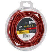 Трубка термоусадочная ТТУ нг-LS 2/1 красн. (уп.2м) IEK UDR12-002-001-002-K04-T