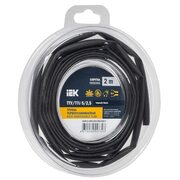 Трубка термоусадочная ТТУ нг-LS 5/2.5 черн. (уп.2м) IEK UDR12-005-D25-002-K02-T