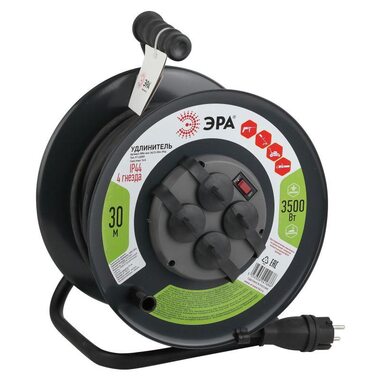 Удлинитель на метал. катушке 4х30м с заземл. 16А IP44 RMx-4es-3х2.5-30m-IP44(KG) КГ 3х2.5 Эра Б0043058