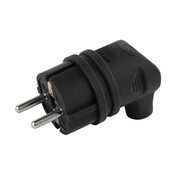 Вилка каучуковая с заземл. 90град 16А IP44 черн. V9-B-IP44 ЭРА Б0044542