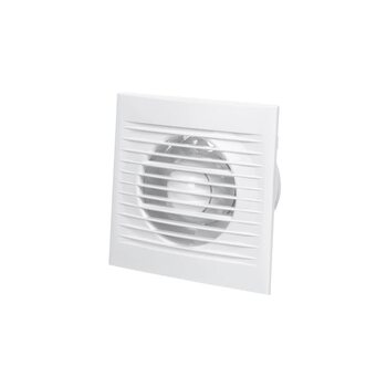 Вентилятор вытяжной осевой 100мм бел. с вытяжным клапаном TOKOV ELECTRIC TKE-VVO-100-OK