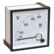 Вольтметр Э47 72х72мм 500В кл. точн. 1.5 IEK IPV10-6-0500-E