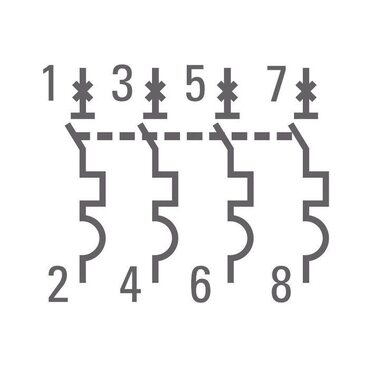 Выключатель автоматический модульный 4п C 10А 4.5кА ВА 47-63 PROxima EKF mcb4763-4-10C-pro