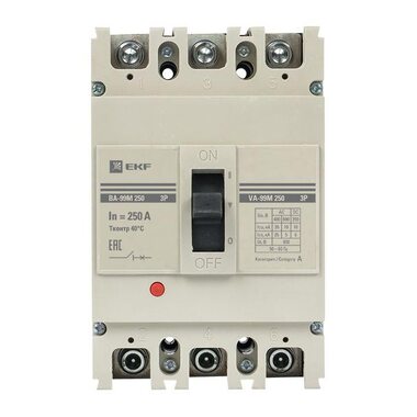 Выключатель автоматический 3п 250/250А 35кА ВА-99М PROxima EKF mccb99-250-250m