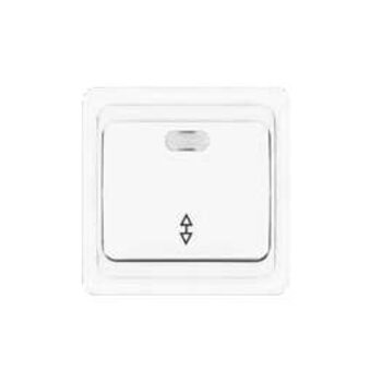 Переключатель проходной 1-кл. СП Валери 10А IP20 с подсветкой бел. UNIVersal В0125