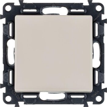 Механизм переключателя 1-кл. СП Valena Life 10А IP20 250В 10AX с лиц. панелью безвинт. зажимы сл. кость Leg 752506