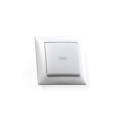 Выключатель 1-кл. СП Селена 10А IP20 С110-395 с индикацией бел. Кунцево 8102