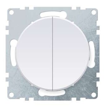 Выключатель 2-кл. СП Florence 10А IP20 механизм бел. (1E31501300) OneKeyElectro 2172776