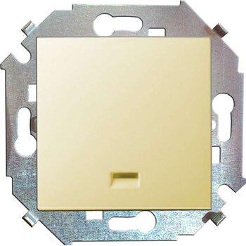 Выключатель 1-кл. СП Simon 15 16А IP20 с подсветкой винт. зажим механизм сл. кость Simon 1591104-031