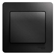 Выключатель 1-кл. СП Glossa 10А IP20 (сх. 1) 10AX в сборе антрацит SchE GSL000712